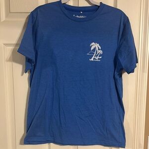 Chubbies Blue Short Sleeve Tee with Palm Graphic